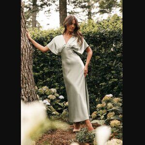 Petal & Pup Sage Green Maxi Dress